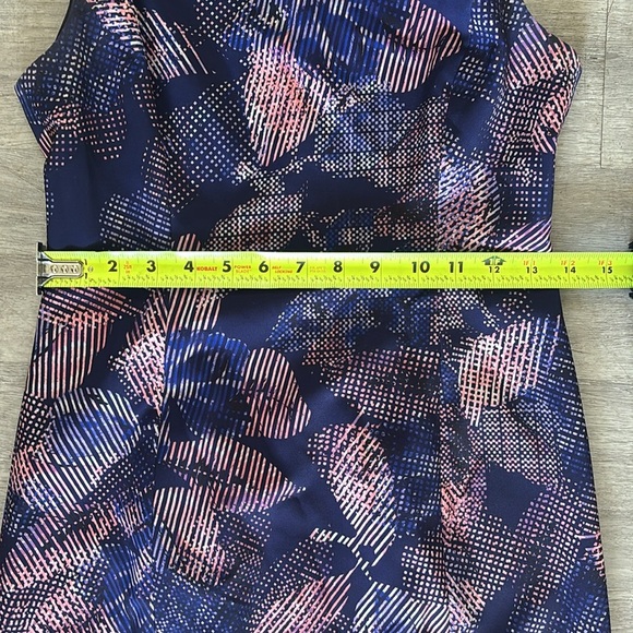 Rebecca Taylor Sonic Garden Multicolor Sleeveless  Dress Sz 2 - Picture 9 of 9